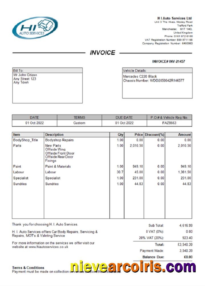 United Kingdom H I Auto Services Ltd